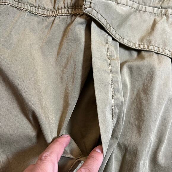 SO Utility Pullover Lace Up Jacket with Hood Size Large Casual Lightweight - Picture 6 of 12